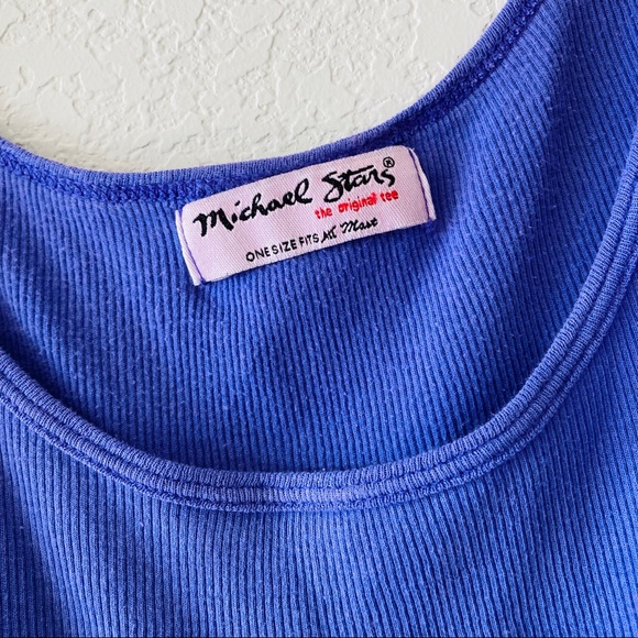 Michael Stars | Purple Ribbed Tank - Picture 5 of 8